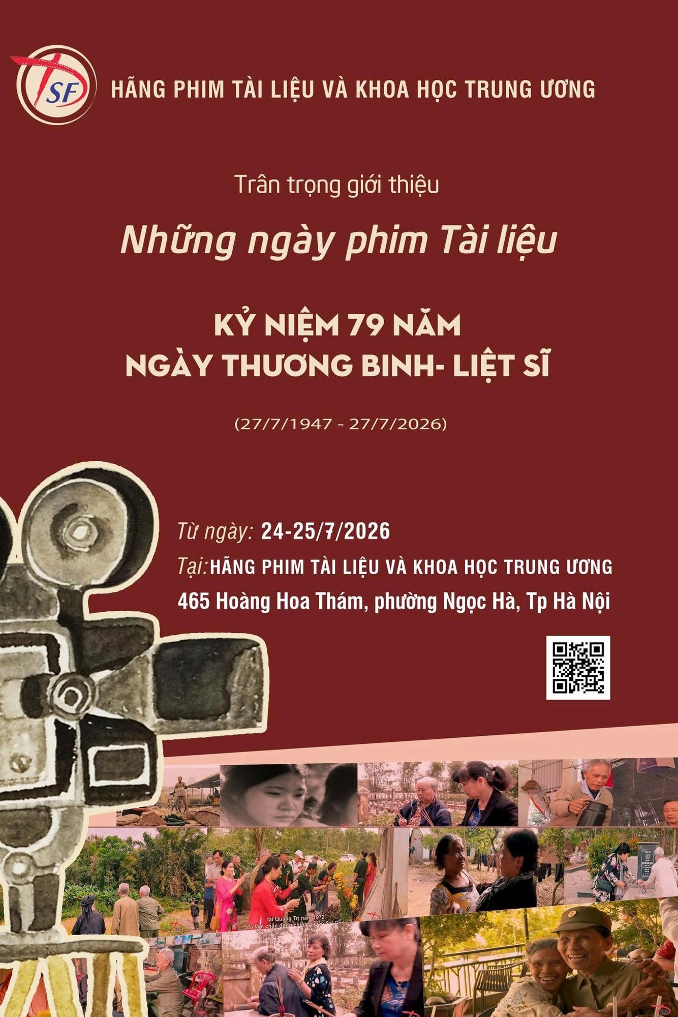 Chiếu 9 bộ phim tài liệu nhân kỷ niệm 79 năm Ngày Thương binh - Liệt sĩ